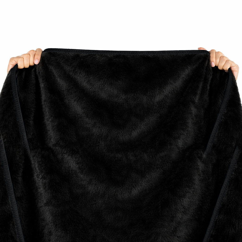 Fascinator Queen Faux Fur Throw in Black Bondage and Fetish > Tools & Accessories - Tophatter Daily Deals