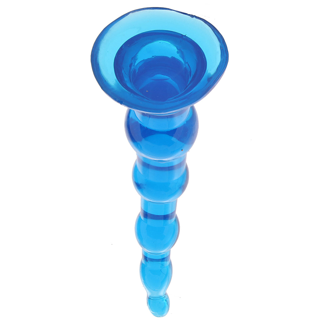 Blue Line 6.75 Inch Anal Beads With Suction Base - Tophatter's Adult Products Anal Sex Toys > Anal Beads - Tophatter Daily Deals