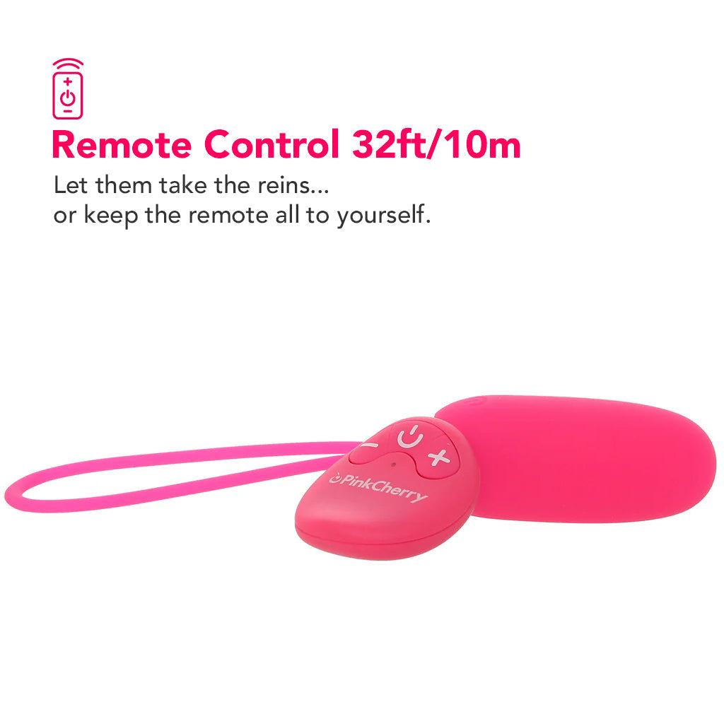 PinkCherry Remote Control Bullet Vibe in Pink Vibrators > Bullet and Egg Vibrators - Tophatter Daily Deals