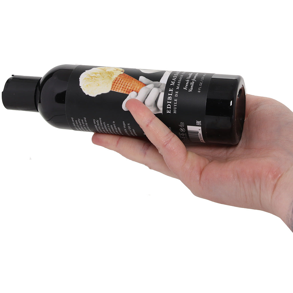 Edible Massage Oil 8oz/236ml in Vanilla - Tophatter's Adult Products Sensual Love > Massage - Tophatter Daily Deals