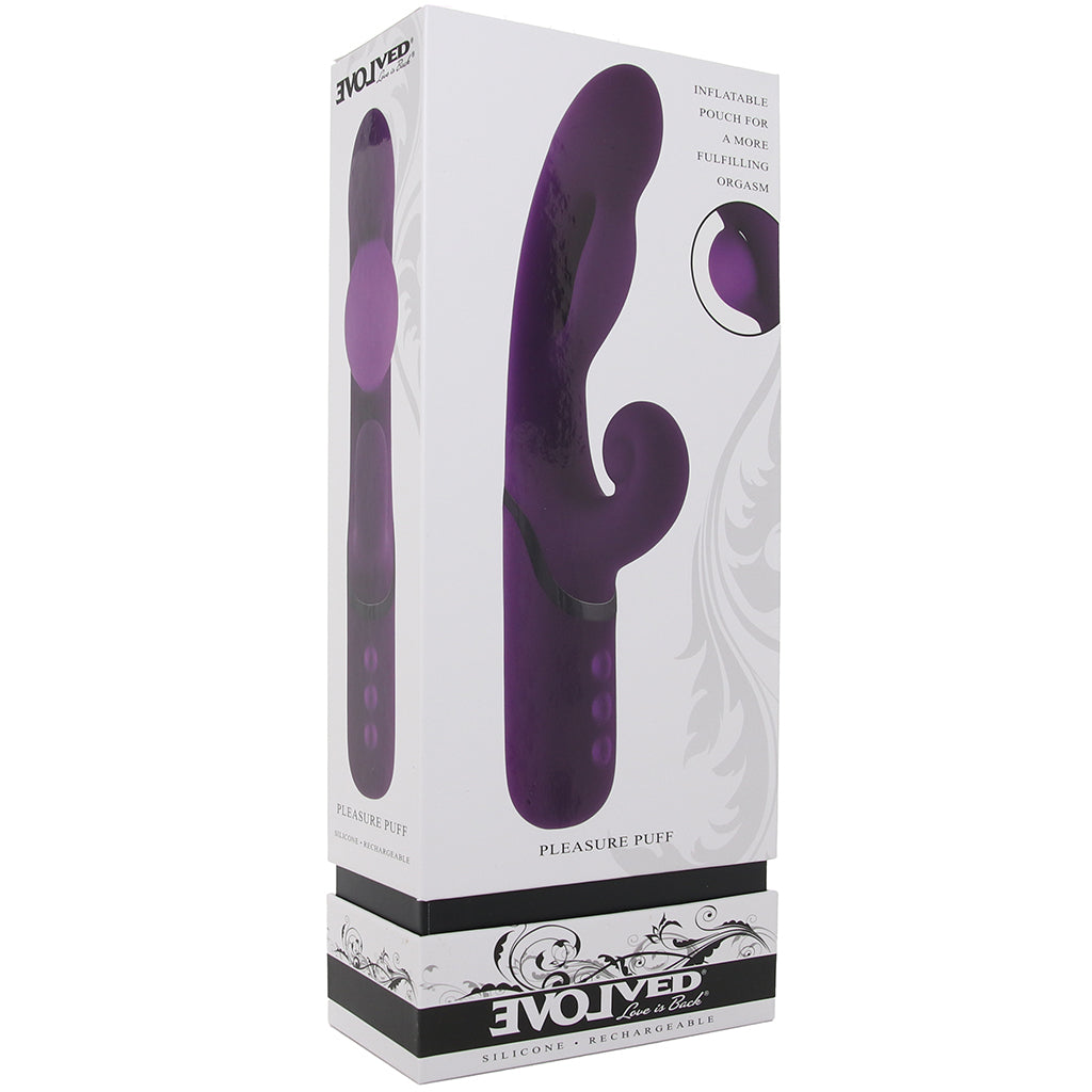 Pleasure Puff Inflatable Rabbit Vibe Vibrators > Rabbit Vibrators - Tophatter Daily Deals