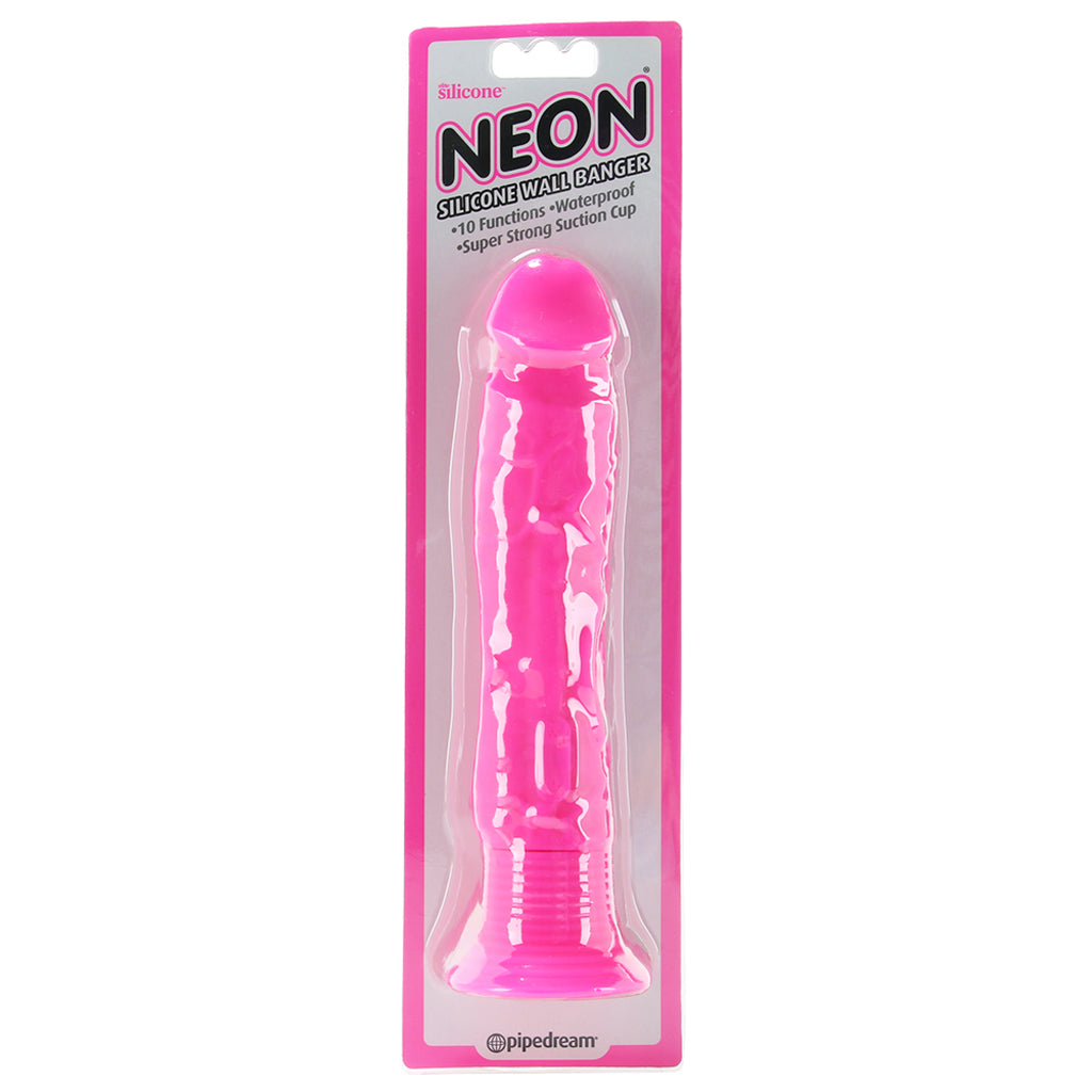 Neon Silicone Wall Banger Vibe in Pink Vibrators > Realistic Vibrator Dildos - Tophatter Daily Deals