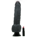 Real Feel Deluxe 11 Inch Wall Banger Vibe in Black - Tophatter's Adult Products Vibrators > Realistic Vibrator Dildos - Tophatter Daily Deals