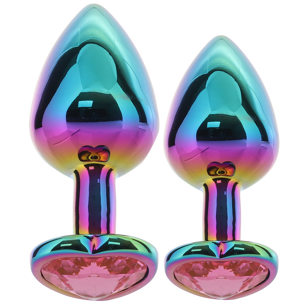 Gemsations Heart Gem Aluminum Anal Training Set Anal Sex Toys > Butt Plugs - Tophatter Daily Deals