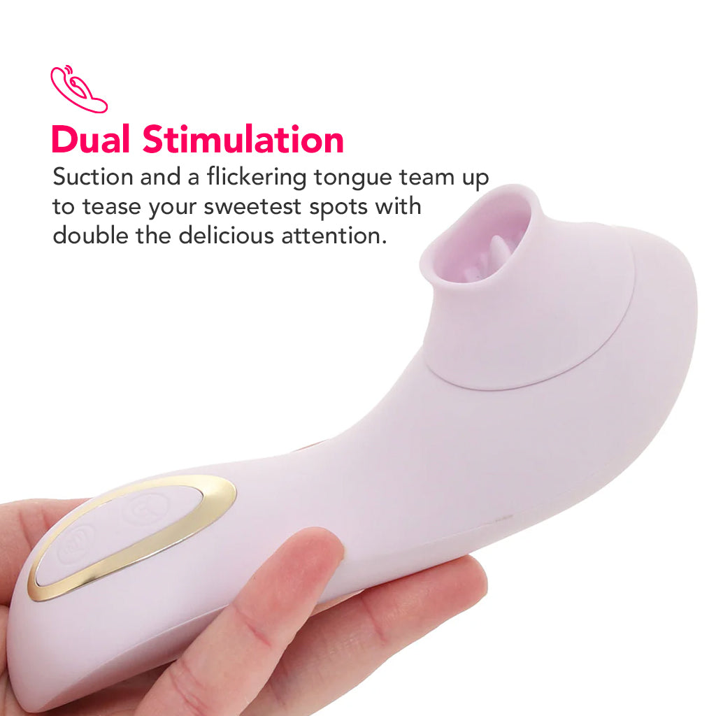 Delice Fleur Fluttering Suction Vibe Vibrators > Clitoral Stimulators - Tophatter Daily Deals