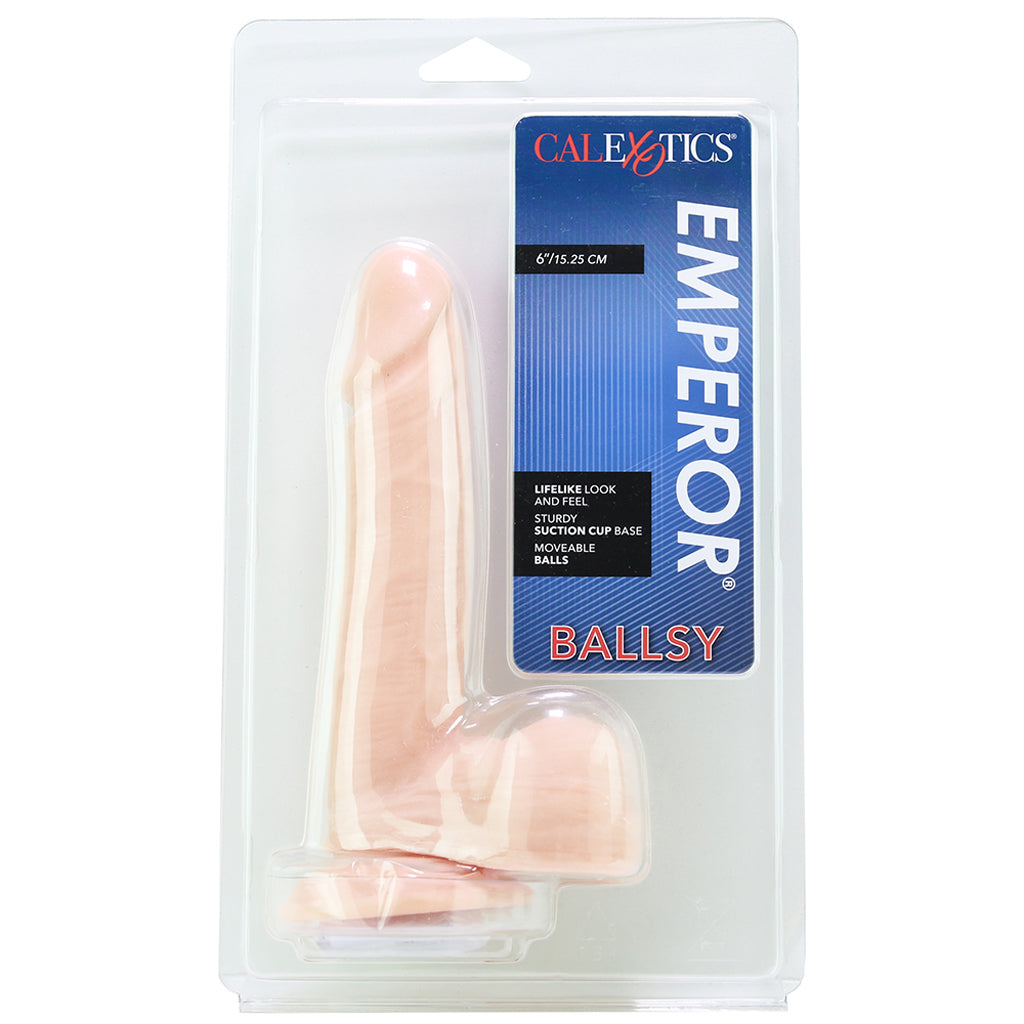 Emperor 6 Inch Ballsy Suction Dildo in Light Dildo Sex Toys > Realistic Dildos - Tophatter Daily Deals