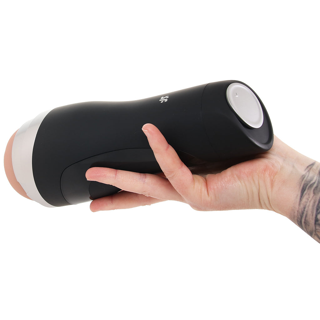Satisfyer Men Classic Silver Masturbator Male Masturbators > Self-Contained Strokers - Tophatter Daily Deals