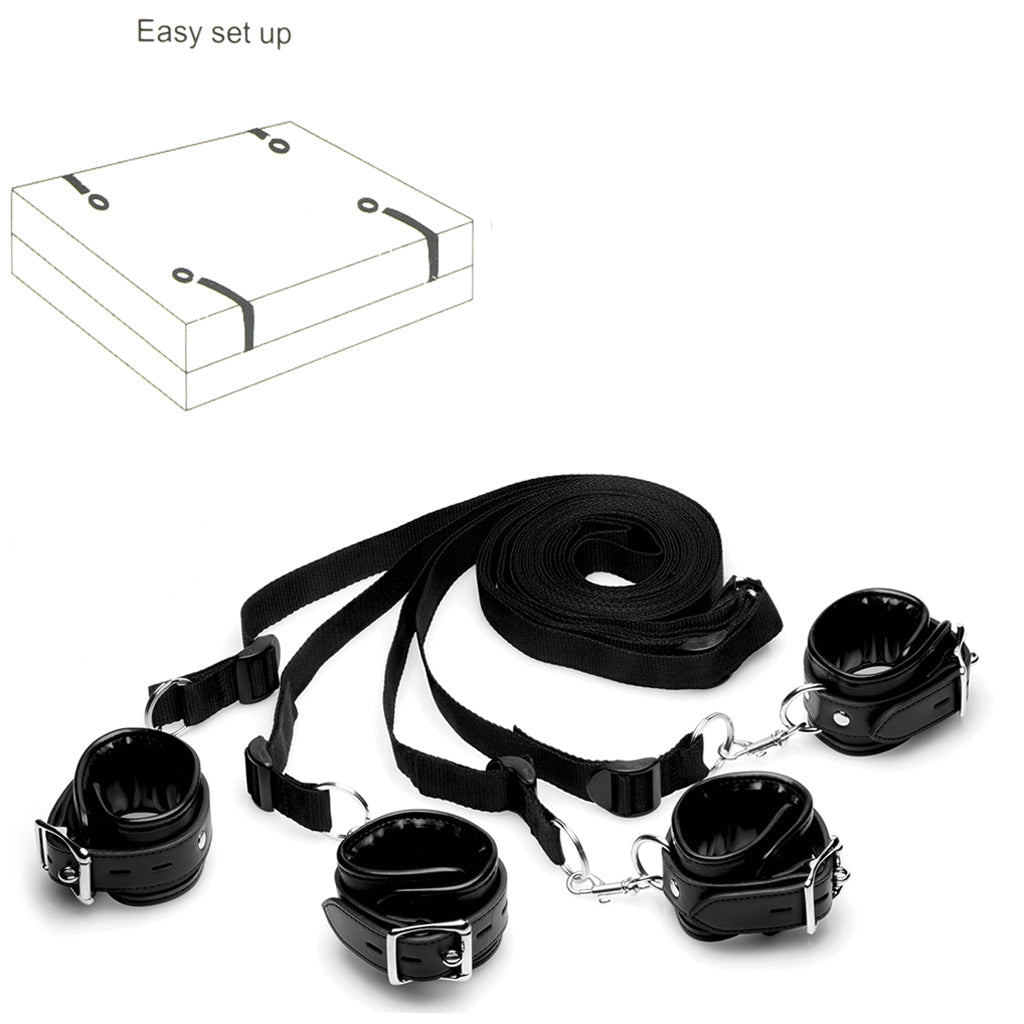 Strict Bed Restraint Kit - Tophatter's Adult Products Bondage and Fetish > Restraints - Tophatter Daily Deals
