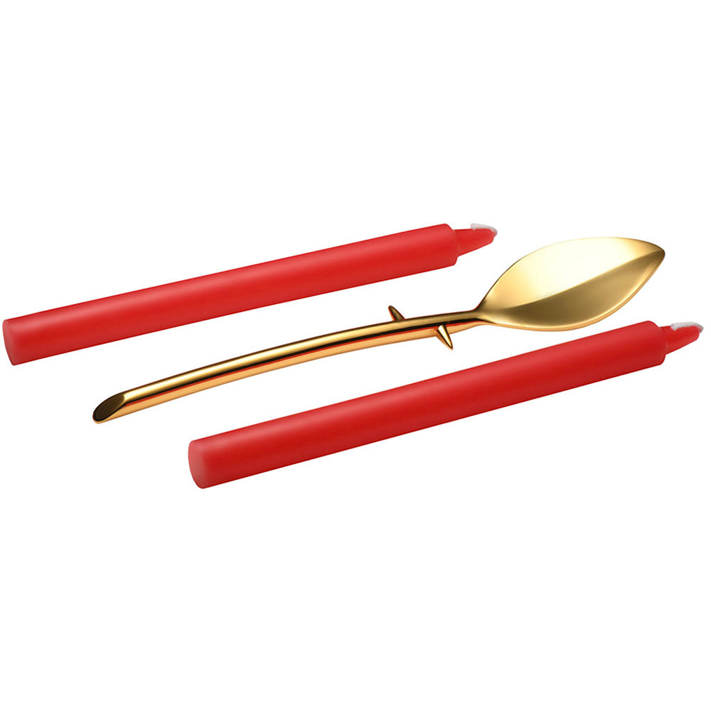 Master Series Drip Sensation Spoon & Candle Set Bondage and Fetish > Tools & Accessories - Tophatter Daily Deals