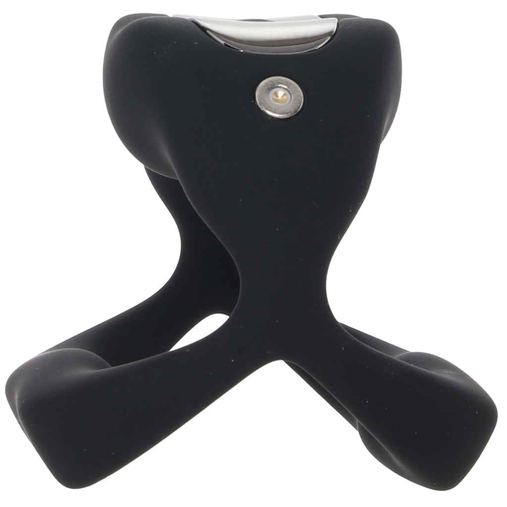 Techno Strobe Vibrating Cock Ring in Black Cock Rings - Tophatter Daily Deals