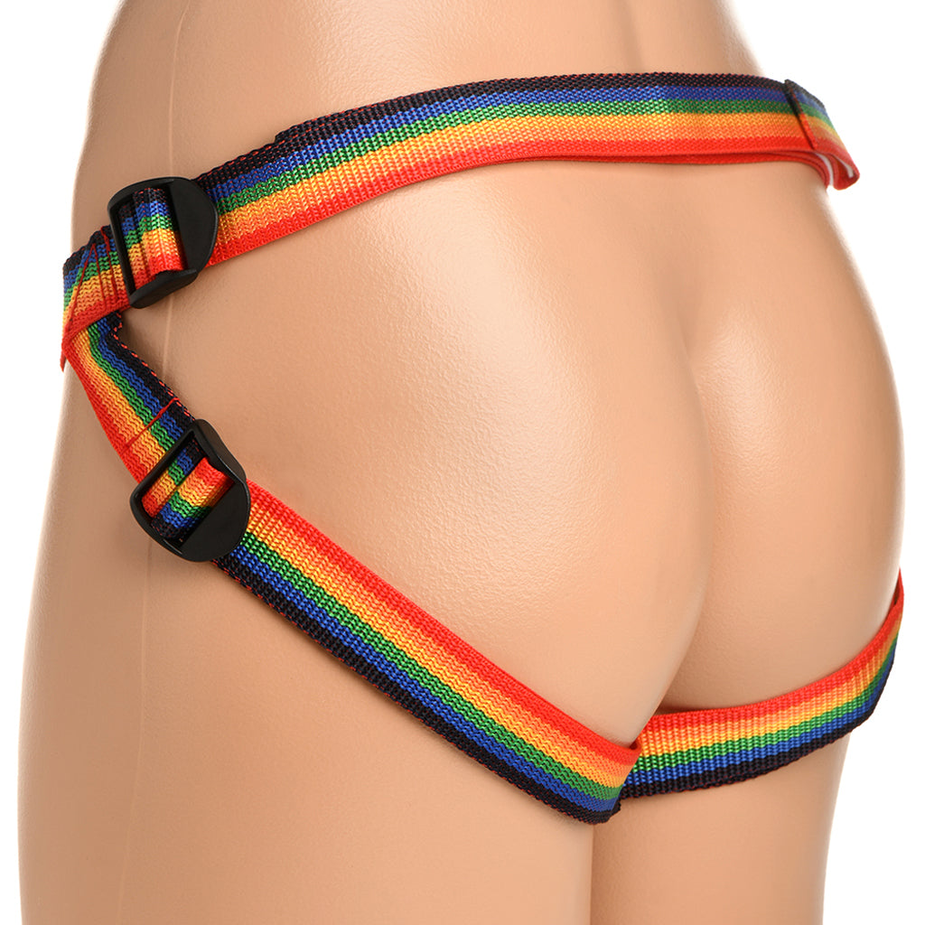 Ride the Rainbow Universal Rainbow Strap-On Harness Dildo Sex Toys > Strap-On and Harnesses - Tophatter Daily Deals