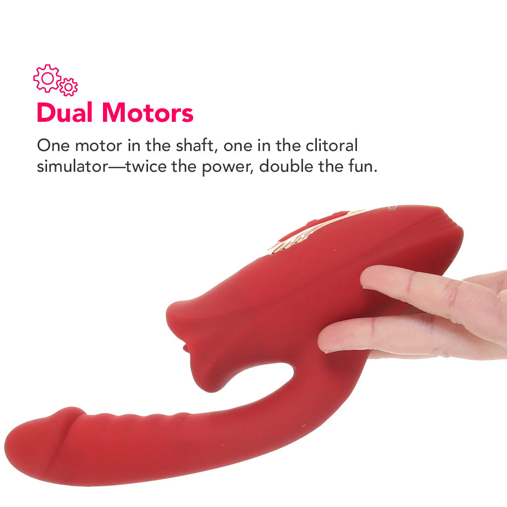 Lickgasm Deep Kiss Licking Rabbit Vibe Vibrators > Rabbit Vibrators - Tophatter Daily Deals