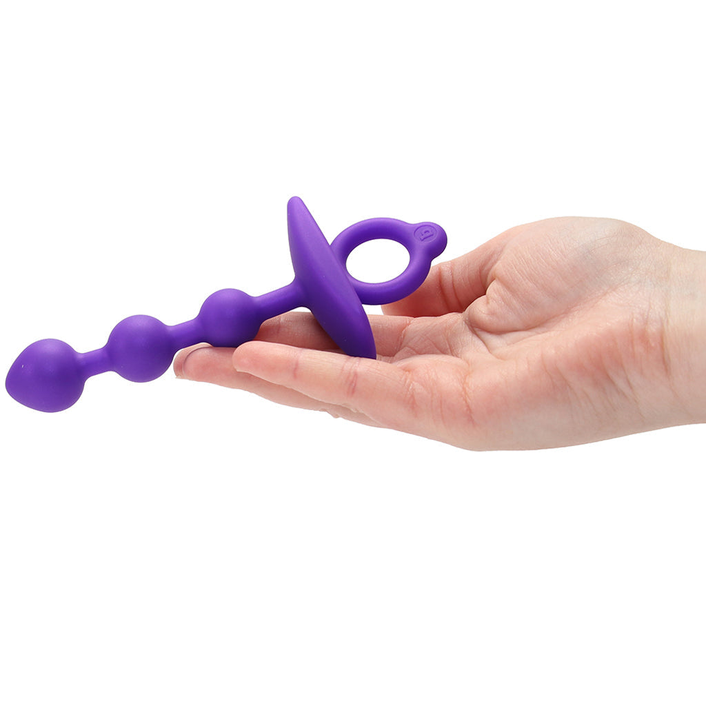 b-Vibe Butties Zip Silicone Anal Beads - Tophatter's Adult Sex Toys Online Anal Sex Toys > Anal Beads - Tophatter Daily Deals