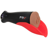 PDX Elite Fap-O-Matic Pro XL Suction Stroker in Brown - Tophatter's Adult Sex Toys Online Male Masturbators > Auto Strokers - Tophatter Daily Deals