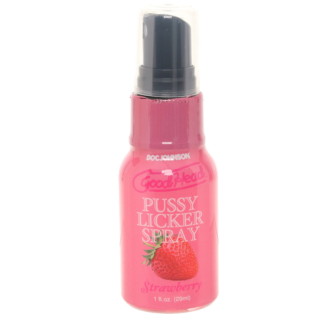 GoodHead Pussy Licker Spray 1fl.oz/29ml in Strawberry Lubes and Lotions > Flavored Sex Lubes - Tophatter Daily Deals