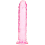 RealRock Crystal Clear Jelly 7 Inch Dildo in Pink Dildo Sex Toys > Realistic Dildos - Tophatter Daily Deals