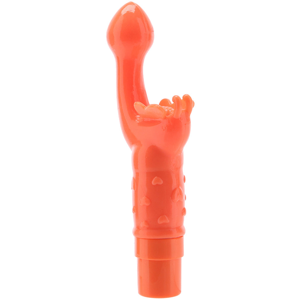 Rechargeable Butterfly Kiss Vibe in Orange Vibrators > G-Spot Vibrators - Tophatter Daily Deals