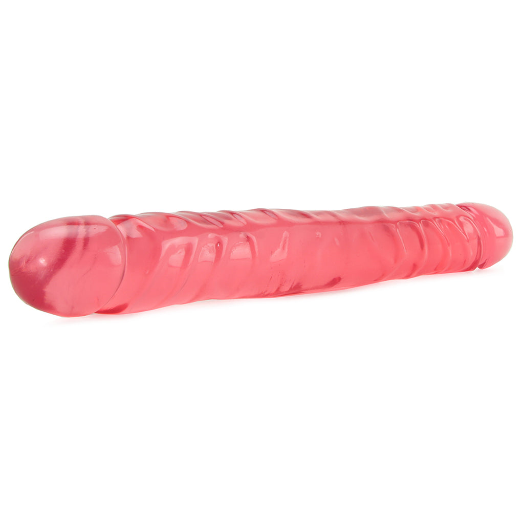Crystal Jellies 12 Inch Double Dong in Pink - Tophatter's Adult Products Dildo Sex Toys > Double Ended Dildos - Tophatter Daily Deals