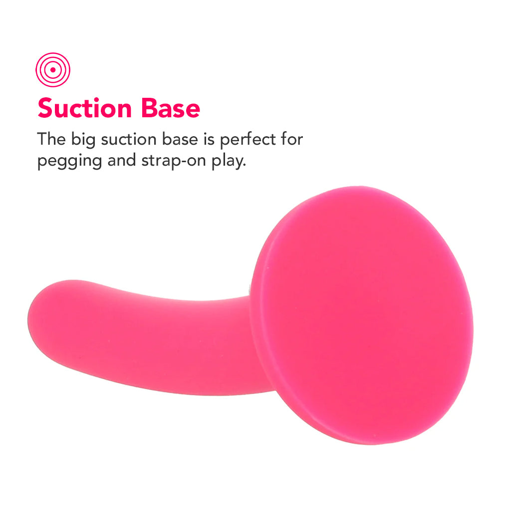 PinkCherry Premium 6 Inch Pink Silicone Slim Anal Dildo Dildo Sex Toys > Anal Dildos - Tophatter Daily Deals