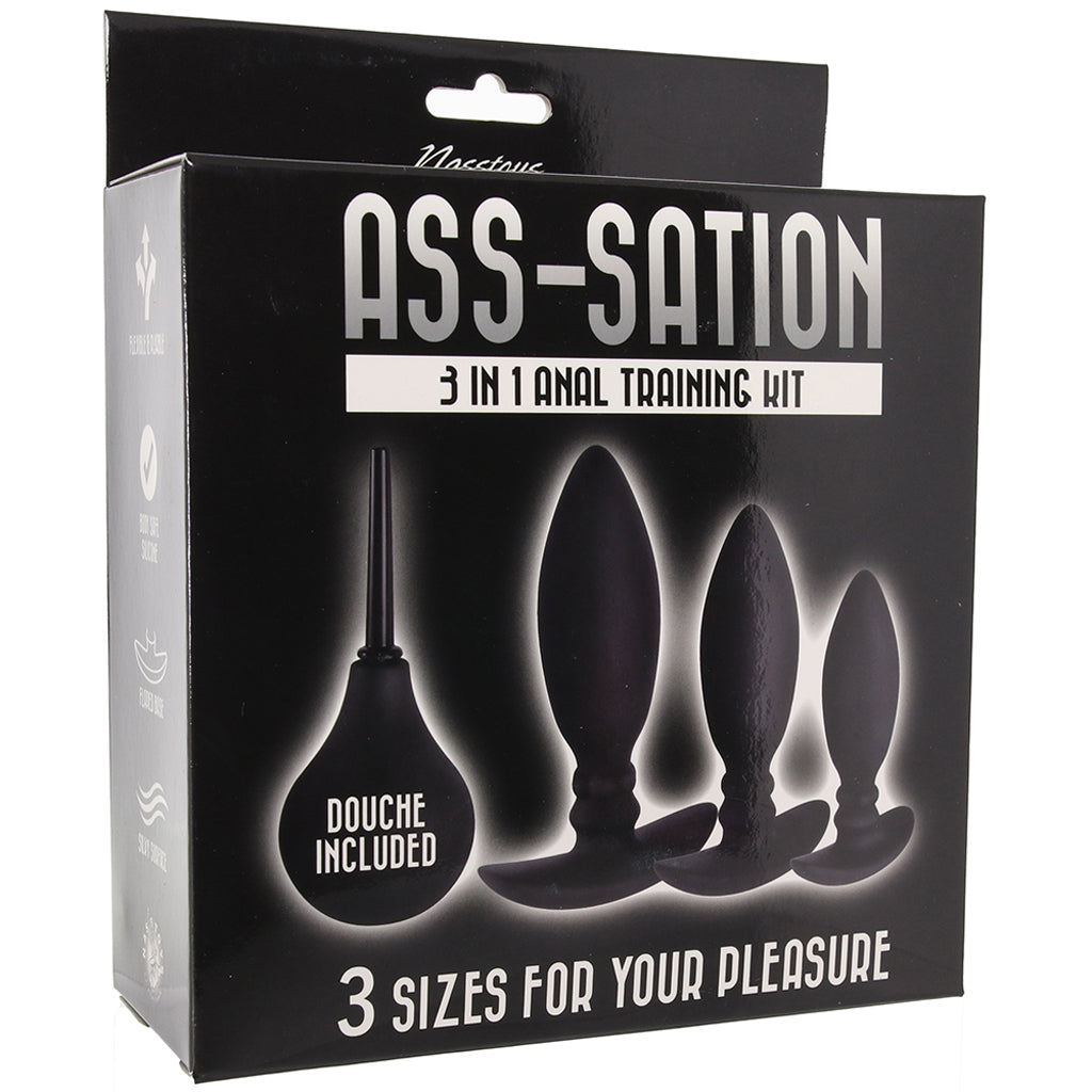 Ass-Station 3-in-1 Anal Training Kit - Tophatter's Adult Sex Toys Online Anal Sex Toys > Butt Plugs - Tophatter Daily Deals