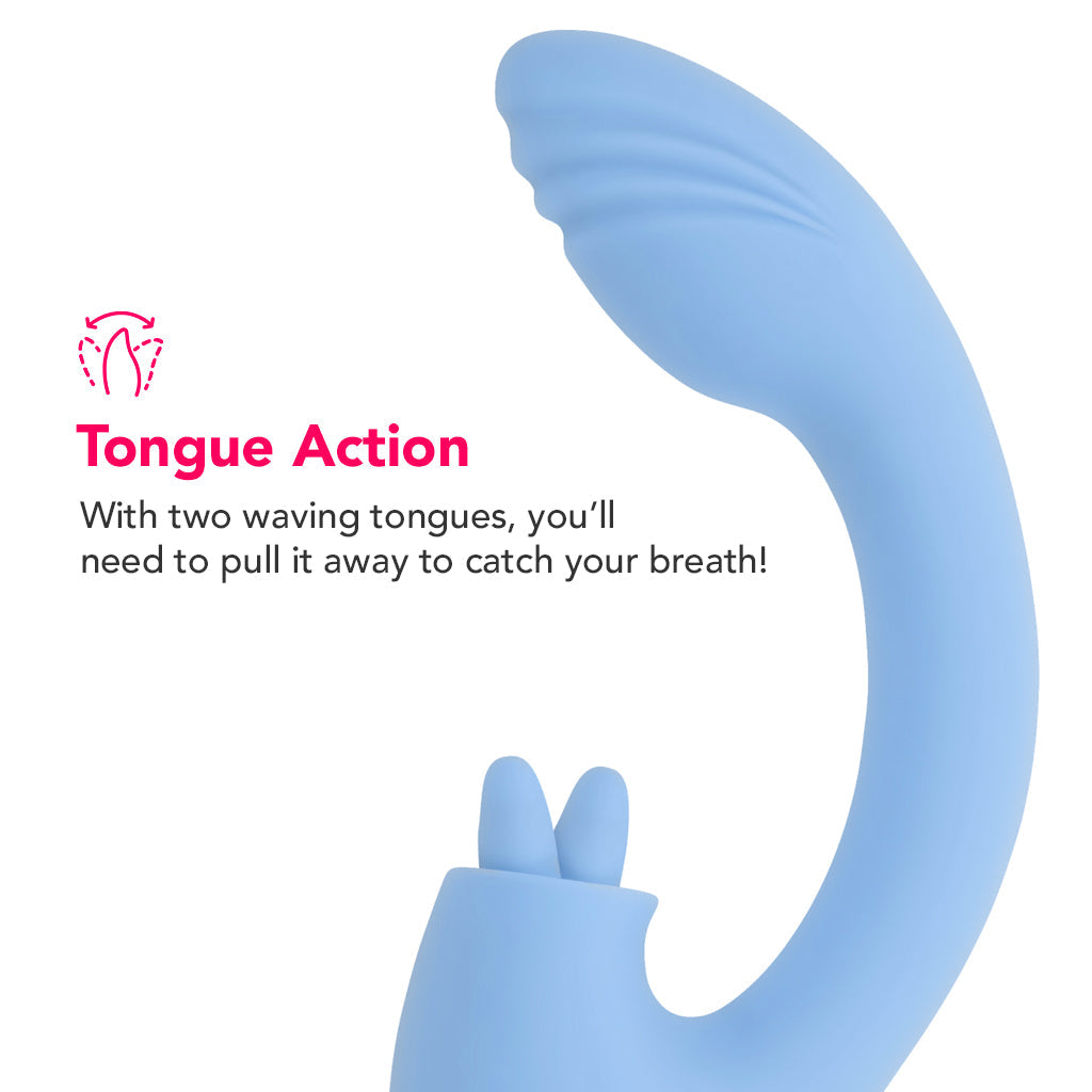 Playboy Sapphire Sky Rabbit Vibe Vibrators > Rabbit Vibrators - Tophatter Daily Deals