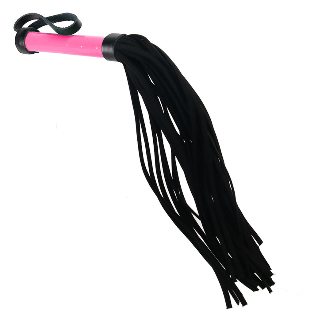 Electra Play Things Flogger in Neon Pink - Tophatter's Adult Sex Toys Online Bondage and Fetish > Whips and Crops - Tophatter Daily Deals