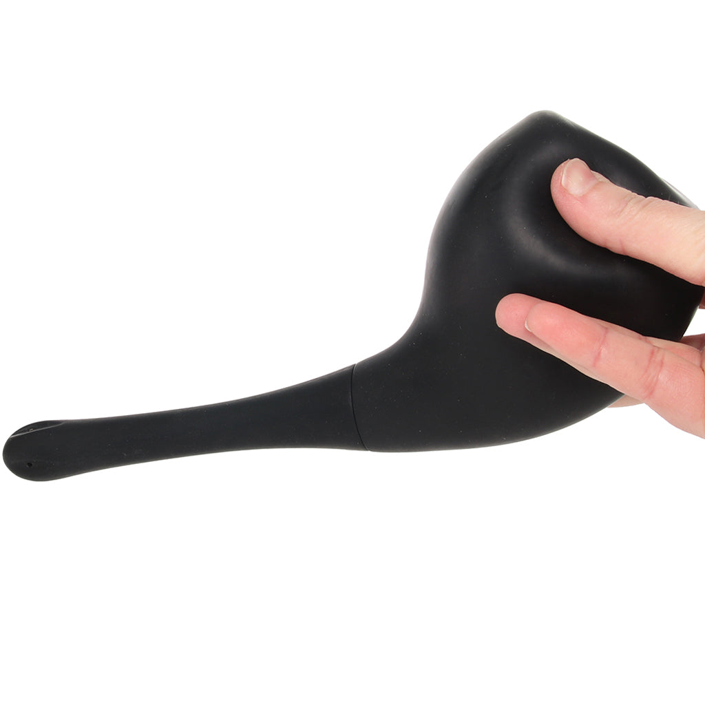 Ultimate Silicone Anal Cleansing System in Black - Tophatter's Adult Products Anal Sex Toys > Douche and Enema - Tophatter Daily Deals