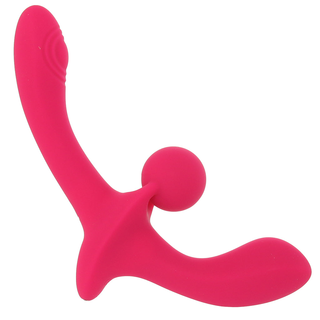 Together Double Tap Strapless Strap-On Vibe - Tophatter's Adult Sex Toys Online Dildo Sex Toys > Strap-On and Harnesses - Tophatter Daily Deals