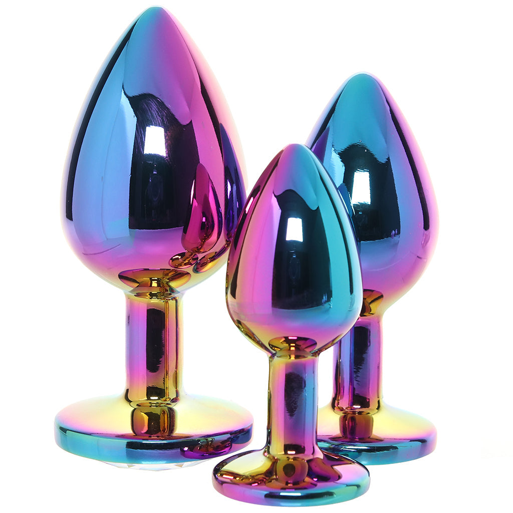 Ouch! Venice Collection Metal Anal Plug Set - Tophatter's Adult Sex Toys Online Anal Sex Toys > Butt Plugs - Tophatter Daily Deals