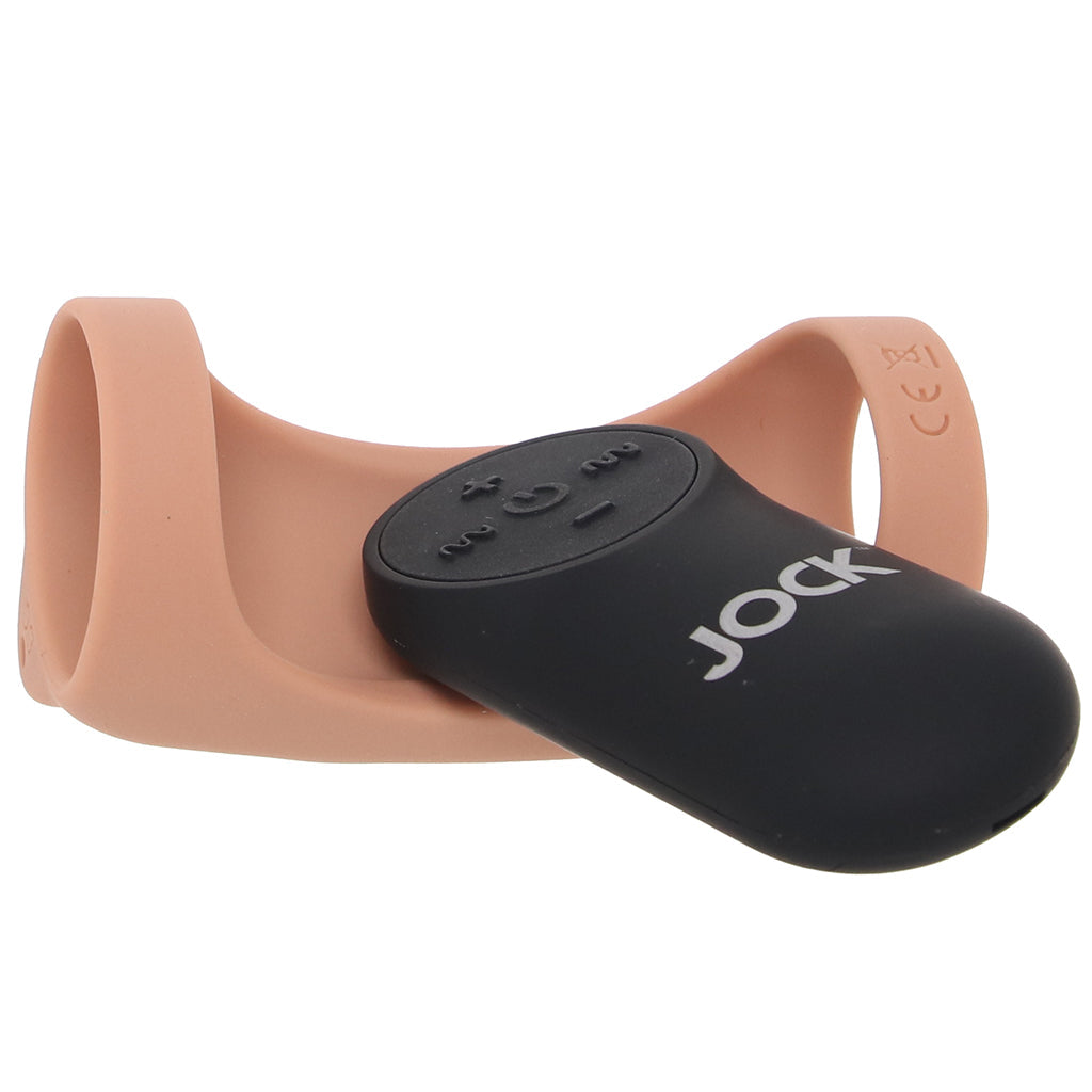 Jock Vibrating Silicone Penis Sleeve in Tan - Tophatter's Vibrator Deals Online Male Enhancement > Extenders and Sleeves - Tophatter Daily Deals
