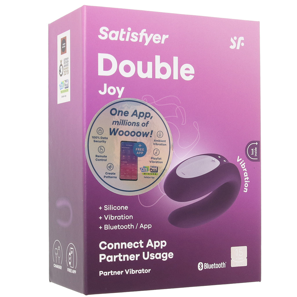 Satisfyer Double Joy Partner Vibe in Violet Vibrators > Clitoral Stimulators - Tophatter Daily Deals
