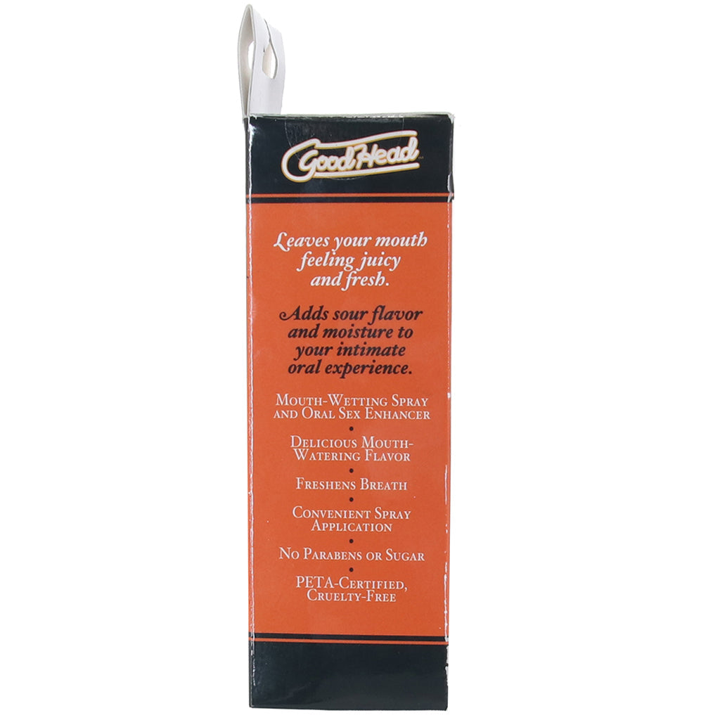 GoodHead Juicy Head Sours Mouth Spray 2oz/59ml in Peach Lubes and Lotions > Flavored Sex Lubes - Tophatter Daily Deals