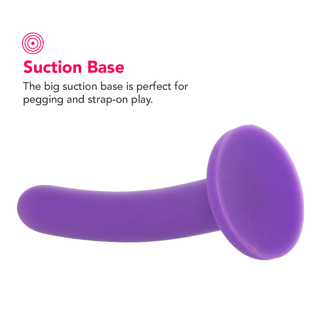 PinkCherry Premium 6 Inch Purple Silicone Slim Anal Dildo - Tophatter's Adult Sex Toys Online Dildo Sex Toys > Anal Dildos - Tophatter Daily Deals