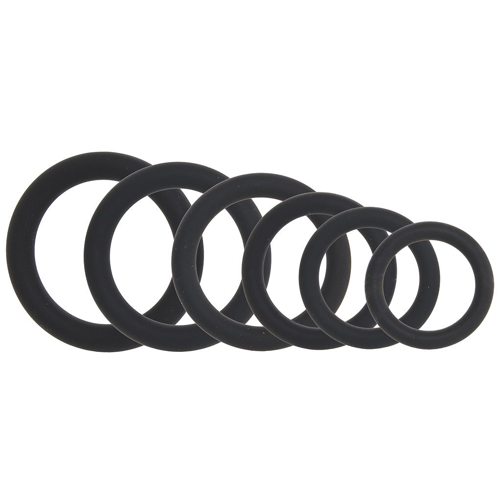 LEVELZ 6 Piece Classic Cock Ring Set Cock Rings - Tophatter Daily Deals