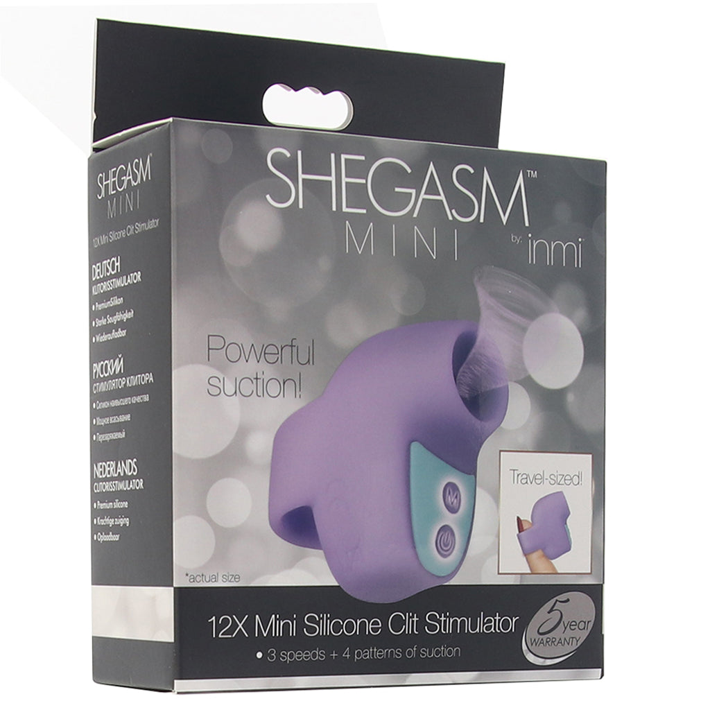 Shegasm Mini Silicone Clitoral Suction Vibe in Purple - Tophatter's Adult Products Vibrators > Clitoral Stimulators - Tophatter Daily Deals