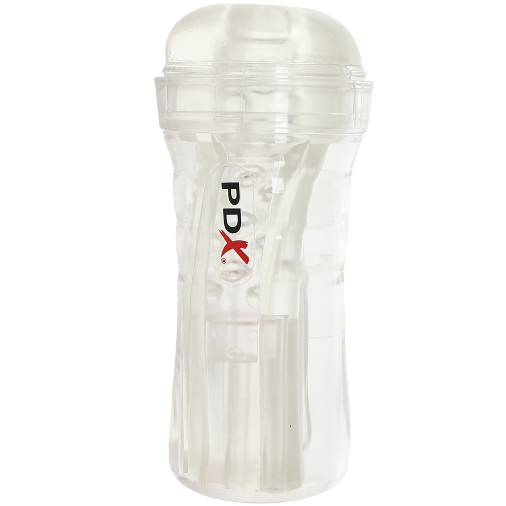 PDX Elite ViewTube Plus See-Thru EZ-Grip Stroker - Tophatter's Adult Sex Toys Online Male Masturbators > Discreet Masturbators - Tophatter Daily Deals