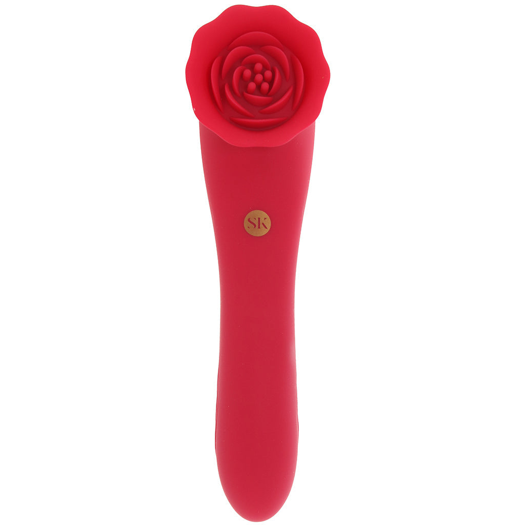 Secret Kisses Rose Quake Dual Ended Tapping Vibe - Tophatter's Adult Sex Toys Online Vibrators > G-Spot Vibrators - Tophatter Daily Deals