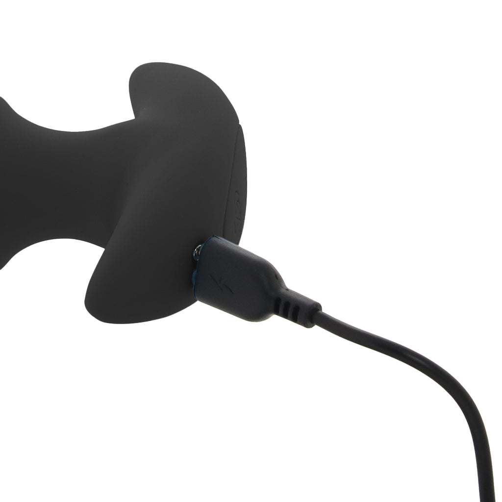 Bang! Thrusting & Vibrating Silicone Butt Plug in Black Anal Sex Toys > Butt Plugs - Tophatter Daily Deals