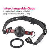 Saffron Interchangeable Gag Bondage and Fetish > Ball Gags & Mouth Restraints - Tophatter Daily Deals