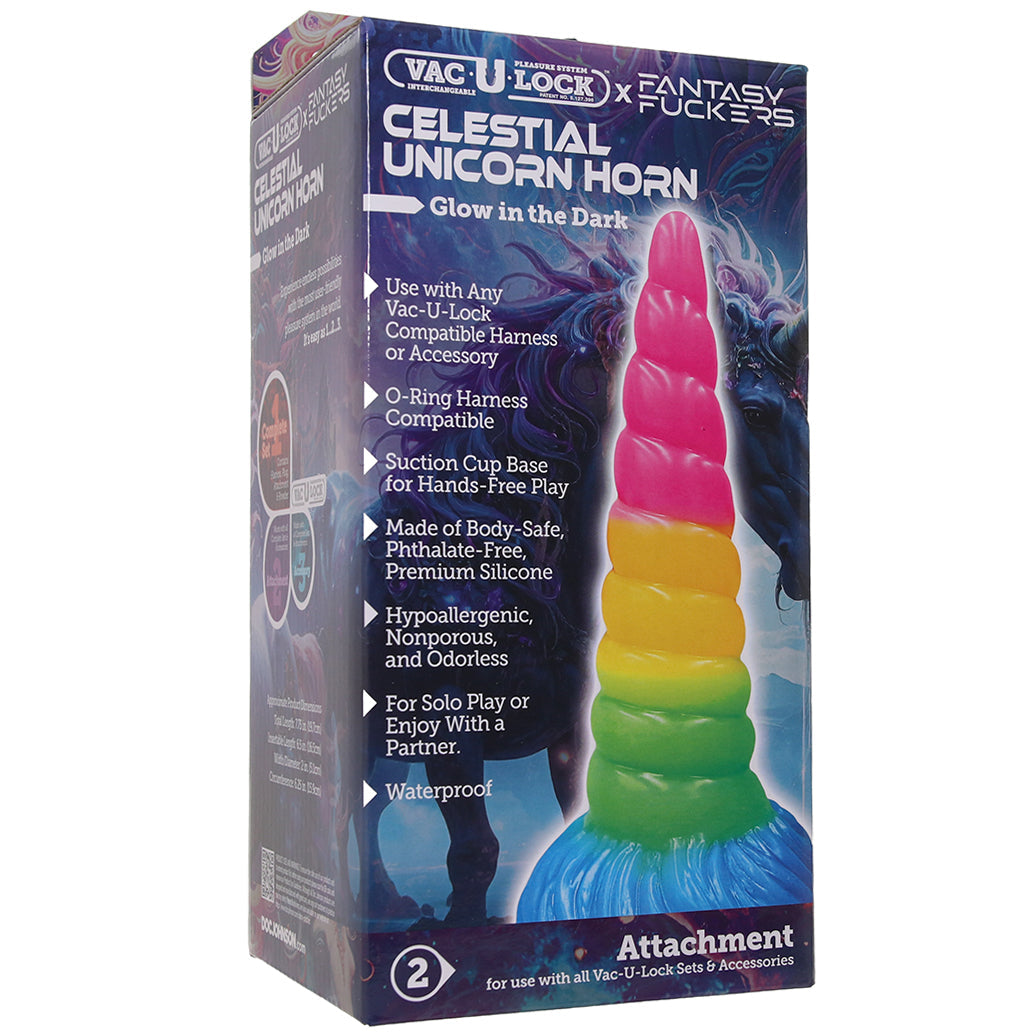 Fantasy F*ckers Celestial Unicorn Vac-U-Lock Dildo Dildo Sex Toys > Anal Dildos - Tophatter Daily Deals