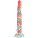 Colours Stacked 12 Inch Dildo in Red/Gold - Tophatter's Adult Sex Toys Online Dildo Sex Toys > Non-Phallic Dildos - Tophatter Daily Deals