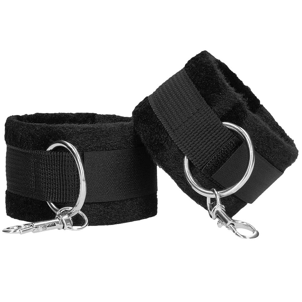 Black & White Velcro Wrist or Ankle Cuffs - Tophatter's Adult Products Bondage and Fetish > Wrist and Ankle Cuffs - Tophatter Daily Deals