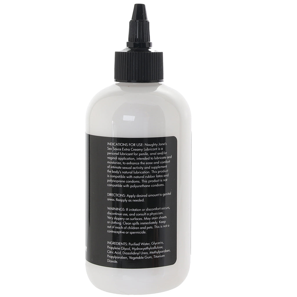 Naughty Jane's Sex Sauce Extra Creamy Lubricant in 8oz/236m Lubes and Lotions > Water Based Sex Lubes - Tophatter Daily Deals