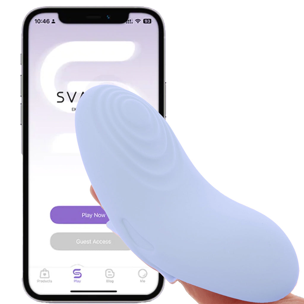 Echo 2 Flexible Panty and Finger Vibe in Sky Blue Vibrators > Finger Vibrators - Tophatter Daily Deals