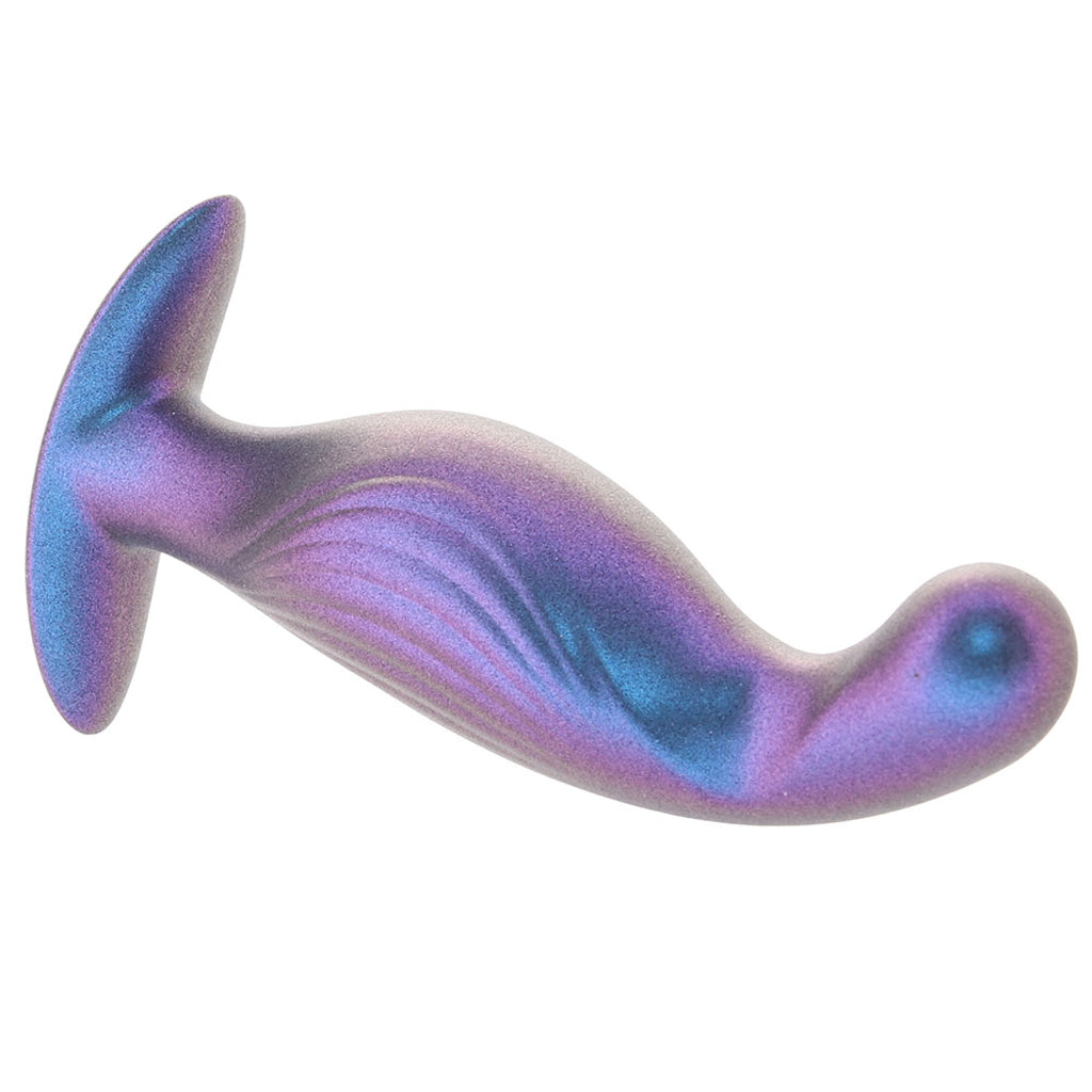 Ouch! Smooth Silicone P-Spot Butt Plug in Metallic Blue Anal Sex Toys > Butt Plugs - Tophatter Daily Deals