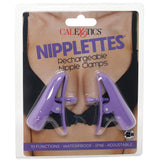 Nipplettes Vibrating Nipple Clamps in Purple - Tophatter's Adult Sex Toys Online Bondage and Fetish > Nipple Stimulators & Clamps - Tophatter Daily Deals