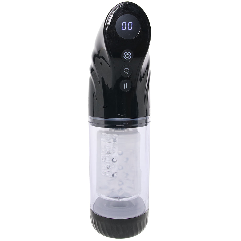 Pumped StrokeMate Auto Stroker in Black - Tophatter's Adult Sex Toys Online Male Masturbators > Auto Strokers - Tophatter Daily Deals