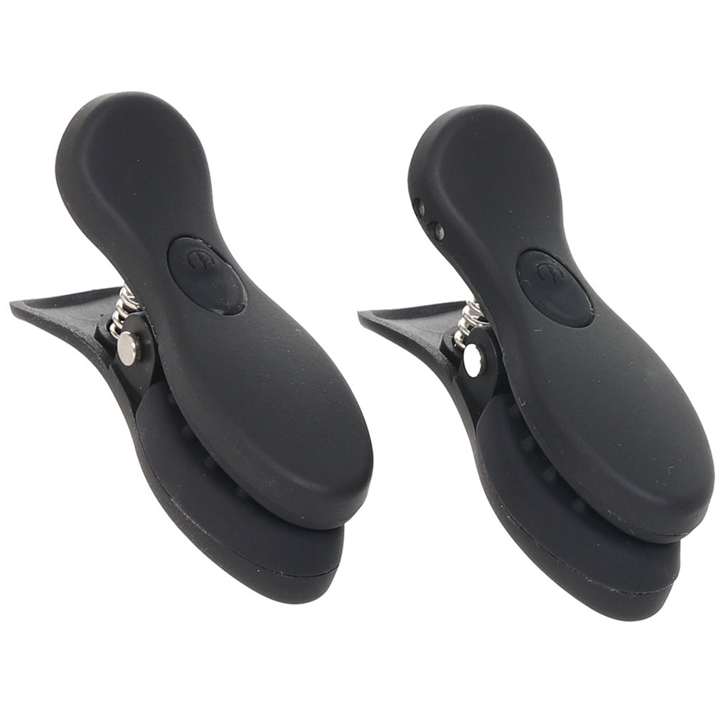 Master Series Dark Grip Vibrating Nipple Clamps Bondage and Fetish > Nipple Stimulators & Clamps - Tophatter Daily Deals