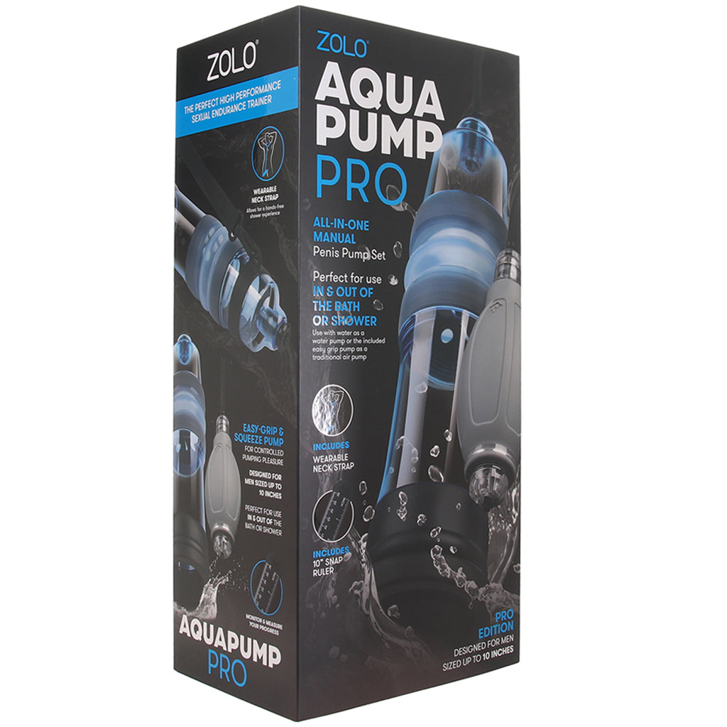 Zolo AquaPump Pro Penis Pump in Blue - Tophatter's Adult Sex Toys Online Male Enhancement > Penis Pumps - Tophatter Daily Deals