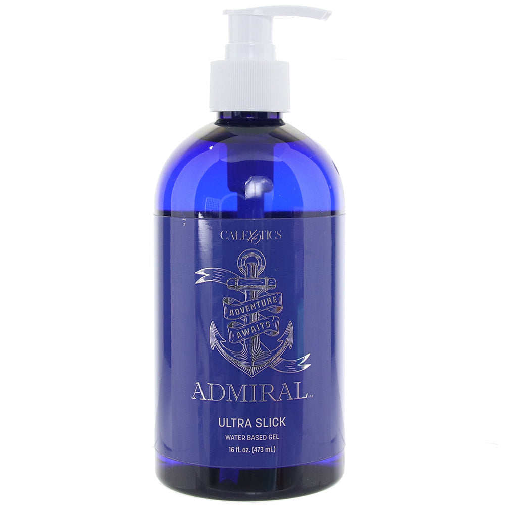 Admiral Ultra Slick Water Based Gel in 16oz/473ml Lubes and Lotions > Water Based Sex Lubes - Tophatter Daily Deals